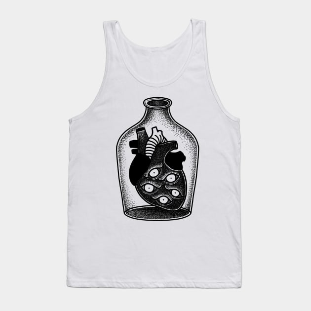 Locked heart Tank Top by Sadhakaya